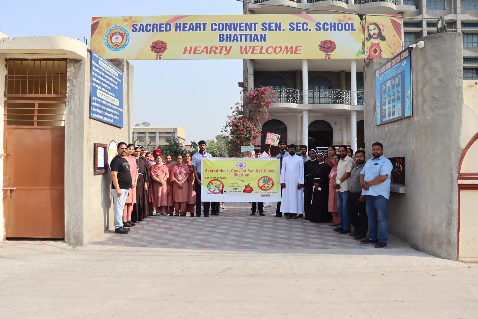 School Rally, “Say No to Drugs”