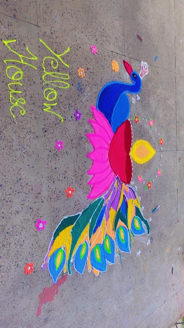 Rangoli competition “Rangoli Rhapsody: Four Houses, Endless Inspiration! “